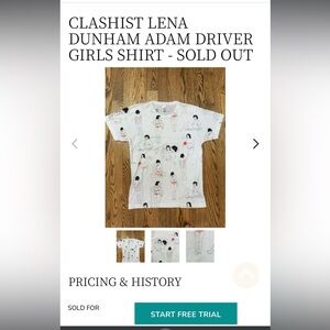 Clashist GIRLS Lena Dunham Adam driver T-shirt